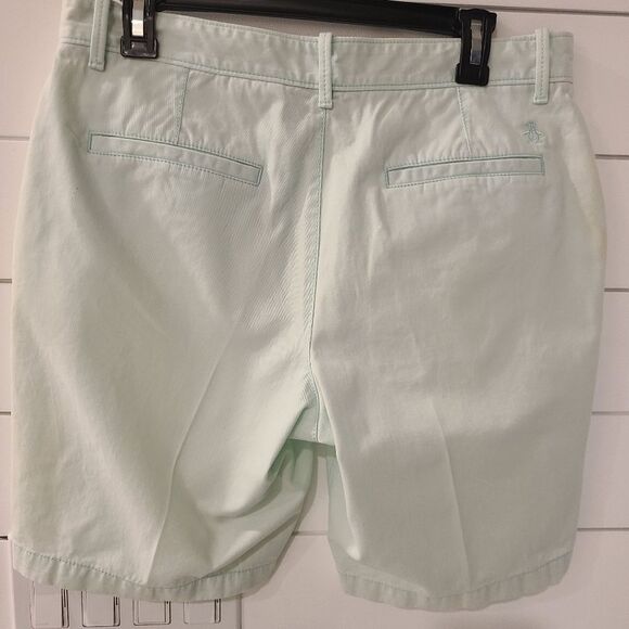 Original Penguin Light Green Men's Flat Front Shorts - Picture 3 of 7